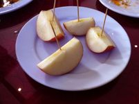 Dessert: apple slice